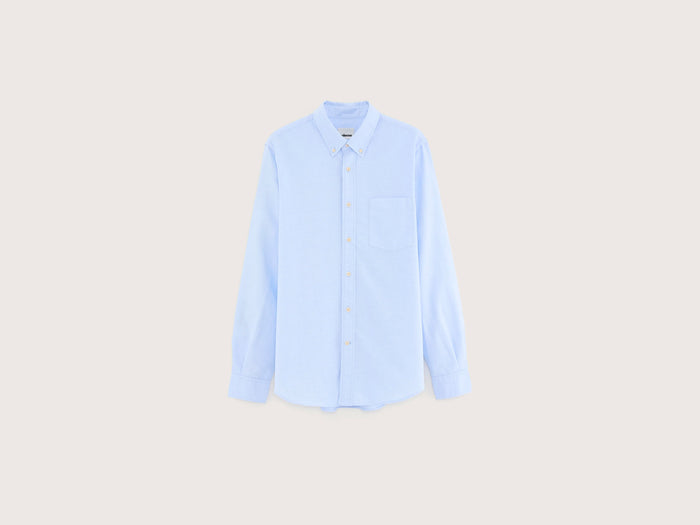 Bellerose Chemise bleue slim à manches longues pour homme