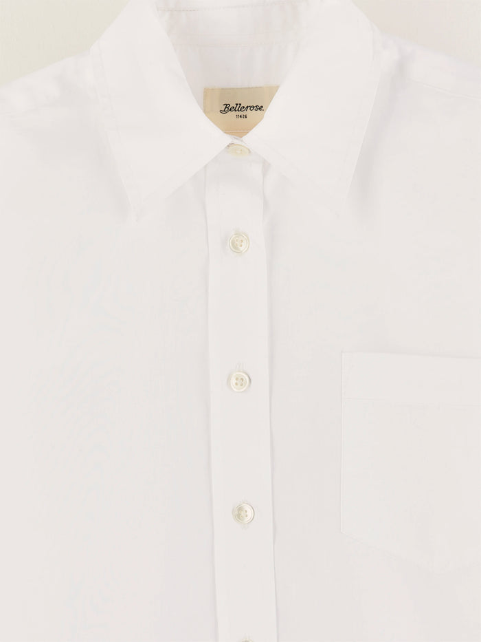 Bellerose Chemise Classique En Coton Blanc Pour Filles