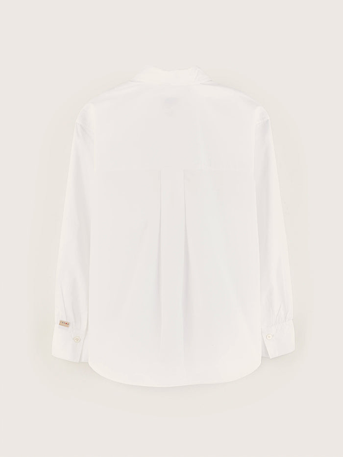 Bellerose Chemise Classique En Coton Blanc Pour Filles