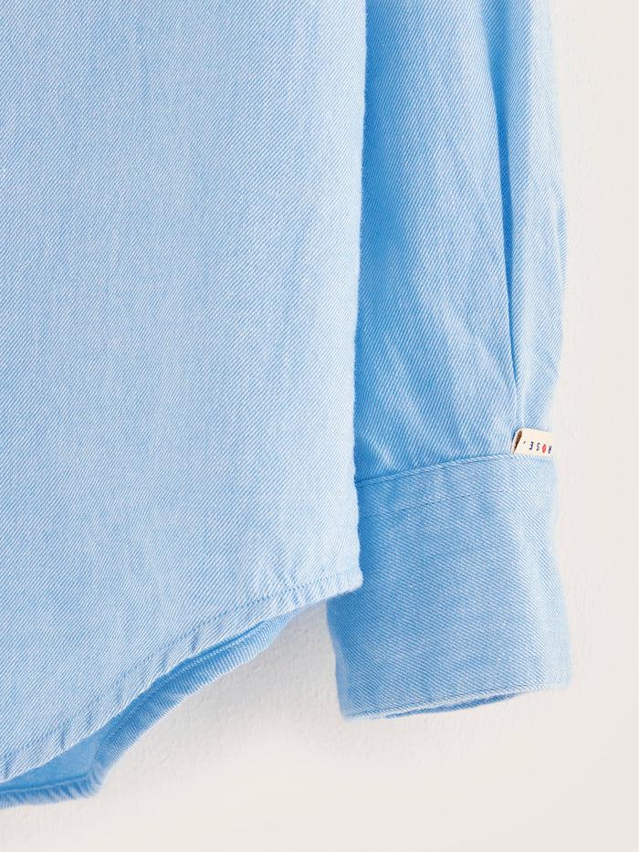 Bellerose Chemise Classique En Coton Bleu Clair Pour Filles