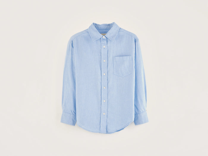 Bellerose Chemise classique en coton bleu clair pour filles