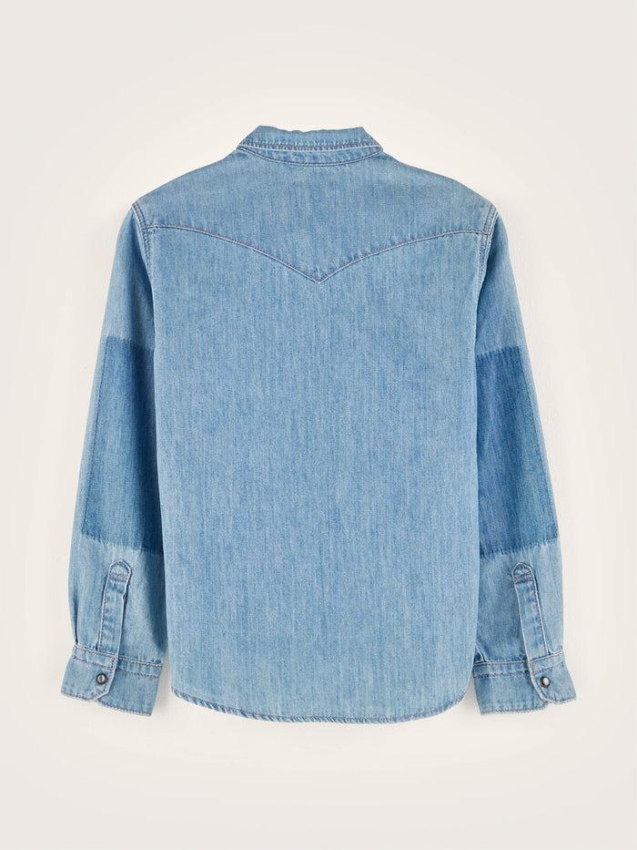 Bellerose Chemise En Denim De Coton Bleu Pour Garçons