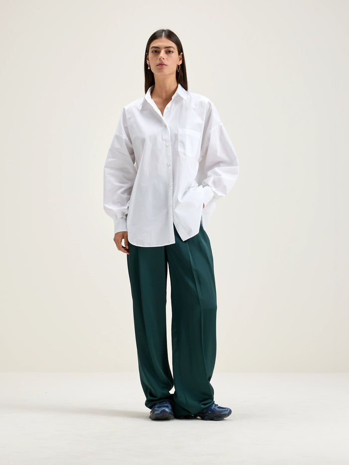 Bellerose Chemise Oversized En Coton Blanc Pour Femmes