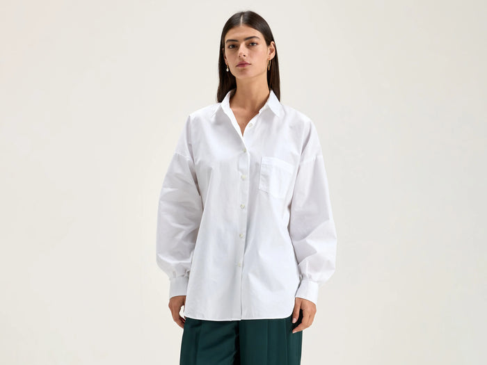 Bellerose Chemise oversized en coton blanc pour femmes