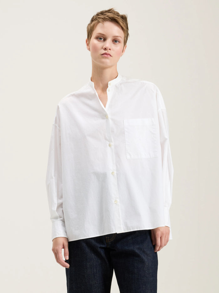 Bellerose Chemise Oversized En Popeline De Coton Blanc Pour Femmes