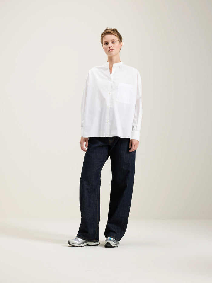 Bellerose Chemise Oversized En Popeline De Coton Blanc Pour Femmes