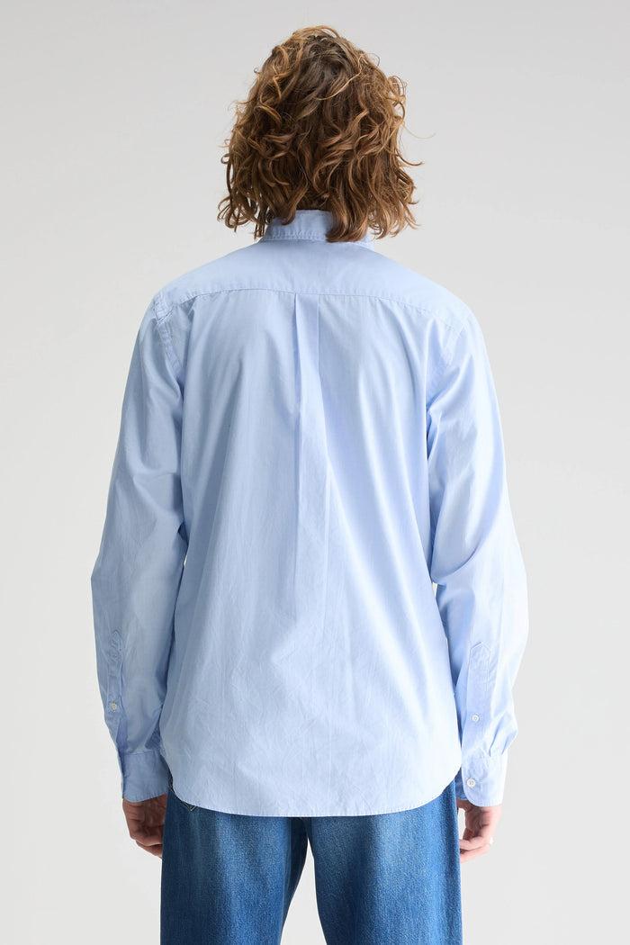 Bellerose Chemise Rayée Bleue à Manches Longues Pour Homme