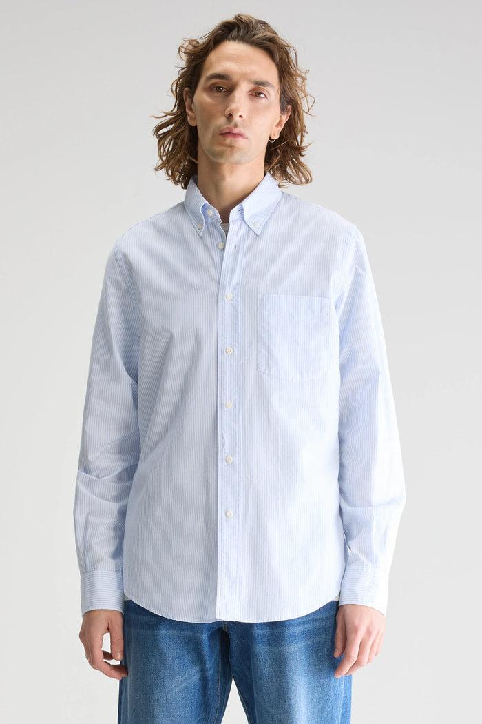 Bellerose Chemise Rayée Slim à Manches Longues Pour Homme
