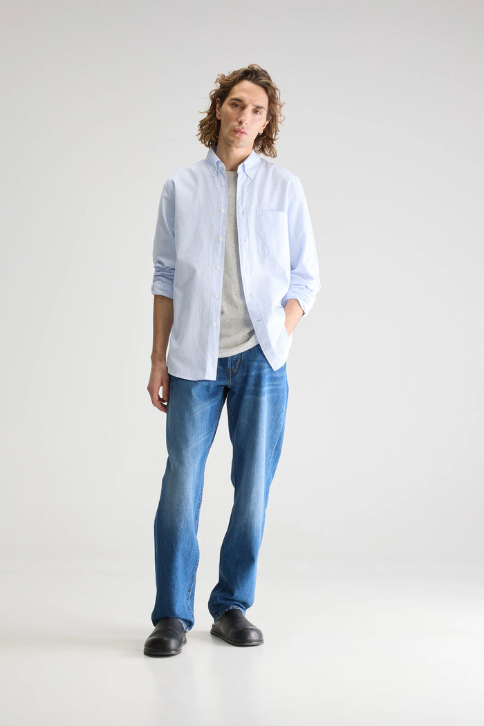 Bellerose Chemise Rayée Slim à Manches Longues Pour Homme