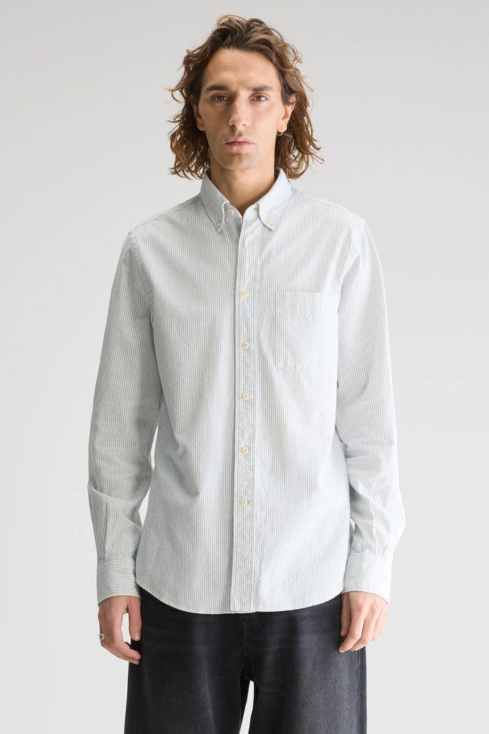 Bellerose Chemise Rayée Slim à Manches Longues Pour Homme