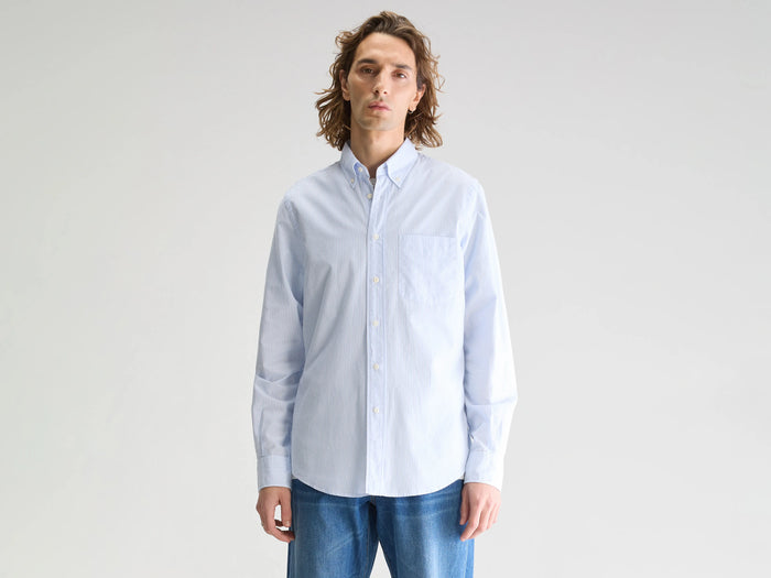 Bellerose Chemise rayée slim à manches longues pour homme