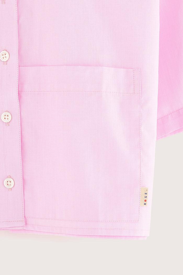 Bellerose Chemisier Court Rose Manches Courtes Pour Filles