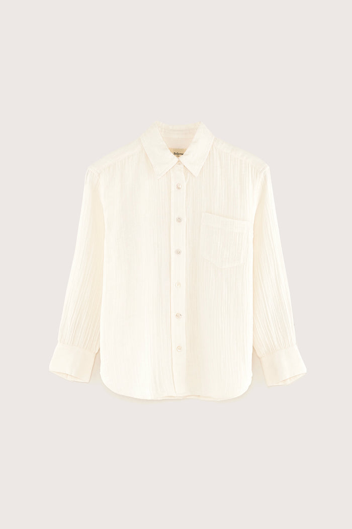 Bellerose Chemisier écru à Manches Longues Pour Filles