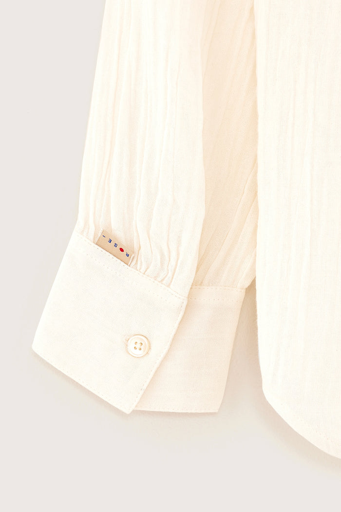 Bellerose Chemisier écru à Manches Longues Pour Filles