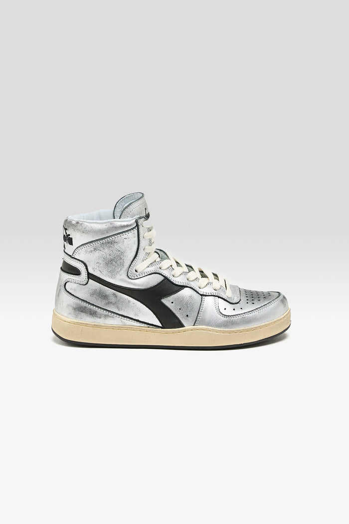 Diadora Diadora MI Basket Silver Used For Women