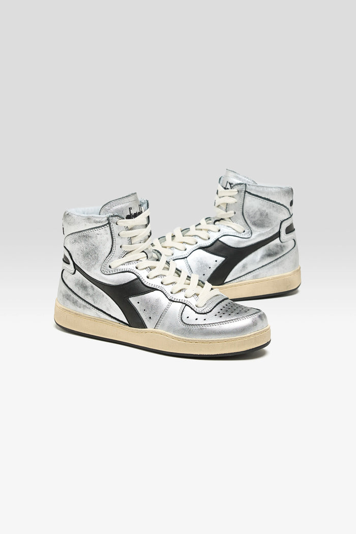 Diadora Diadora MI Basket Silver Used For Women