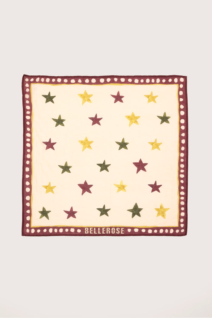 Bellerose Écharpe Carrée Imprimé Étoiles Pour Femmes