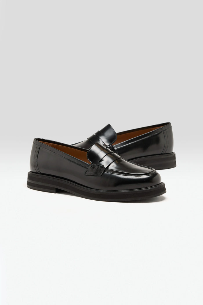 Flattered Flattered Mocassins Sadie En Cuir Noir
