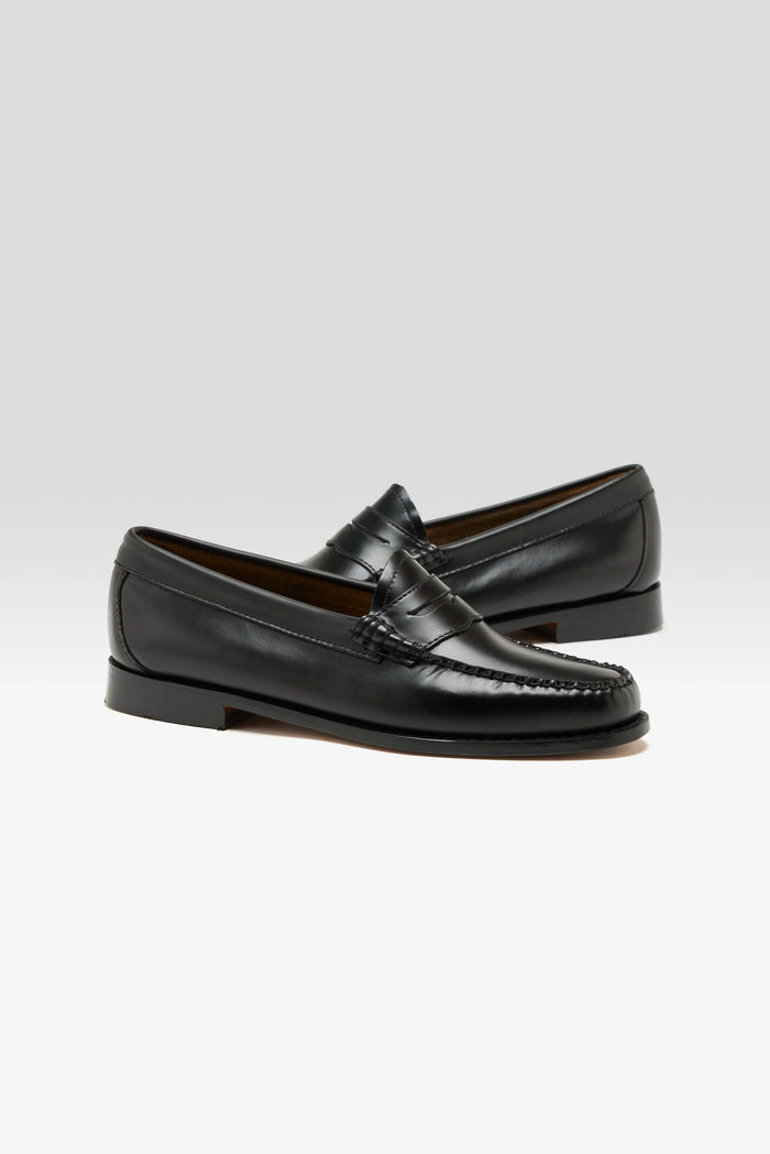 Gh Bass G. H. Bass Women's Weejuns Black Penny Loafers