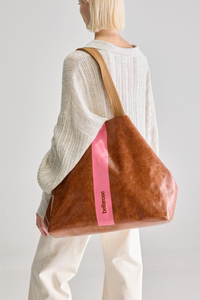 Bellerose Grand Sac à Main Rayé En Vinyle Pour Femmes