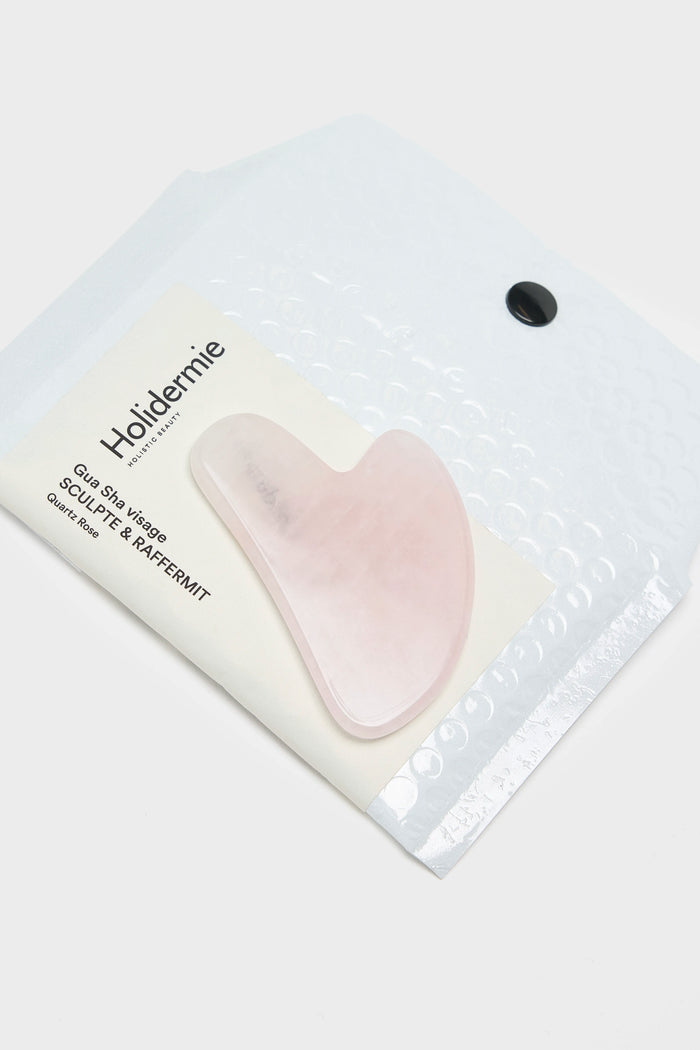 Holidermie Holidermie Gua Sha Visage En Quartz Rose