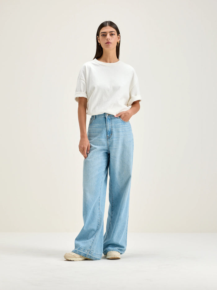 Bellerose Jean Boyfriend En Denim Bleu Vintage Pour Femmes