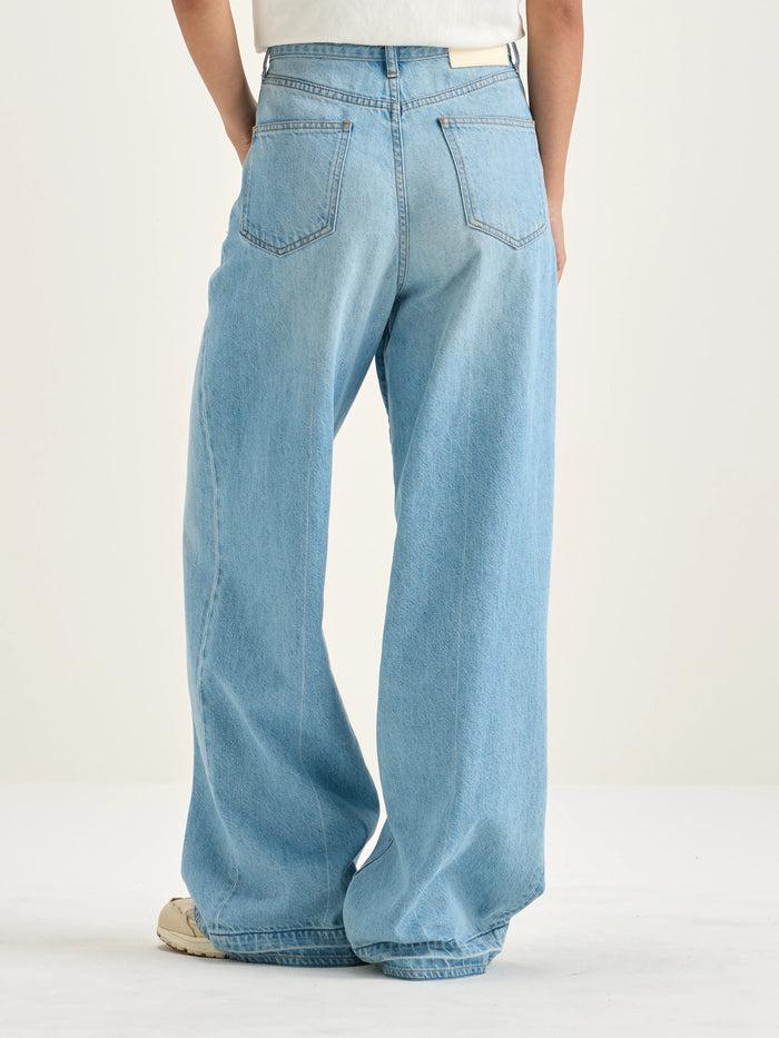 Bellerose Jean Boyfriend En Denim Bleu Vintage Pour Femmes