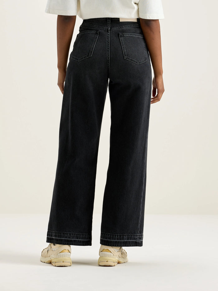 Bellerose Jean Boyfriend En Denim Noir Vintage Pour Femmes