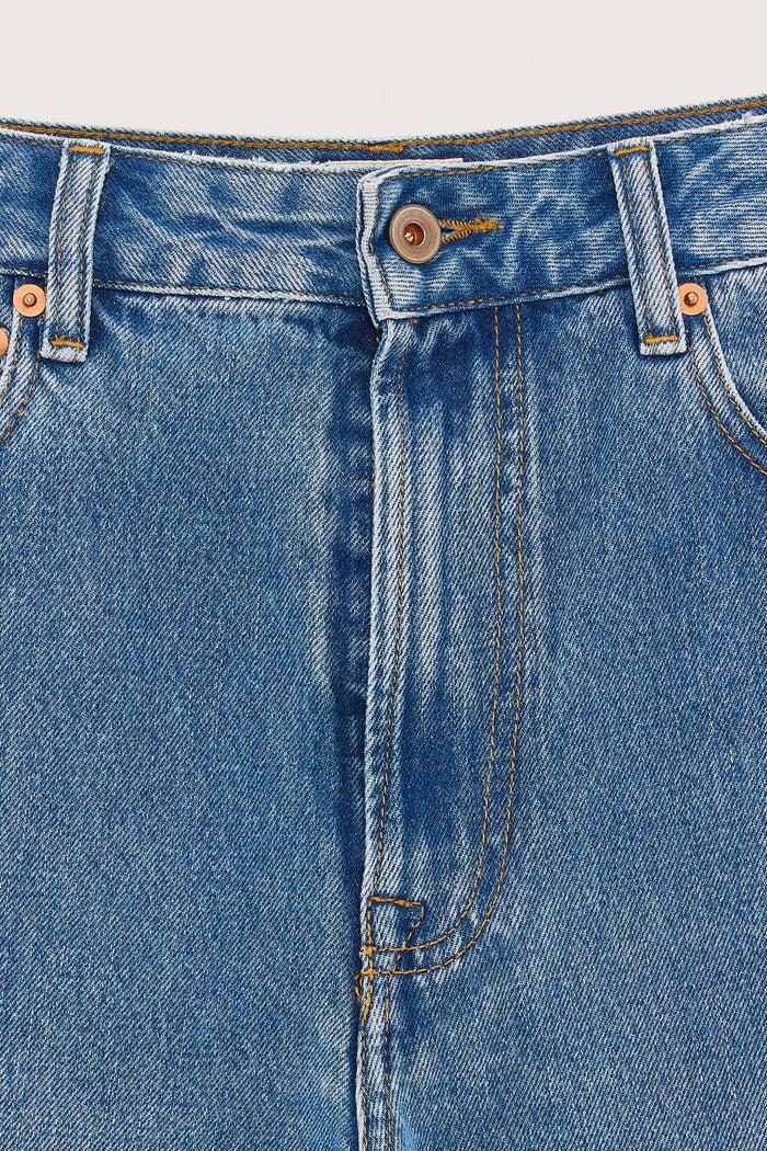 Bellerose Jean Large En Denim Stone Wash Pour Femmes