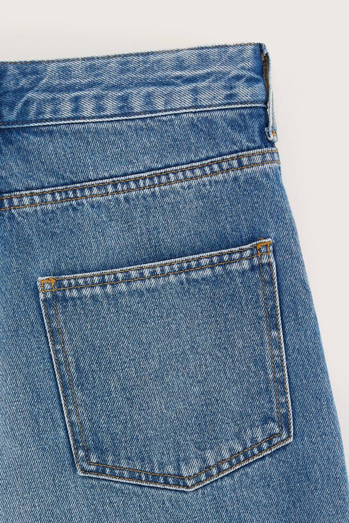 Bellerose Jean Large En Denim Stone Wash Pour Femmes
