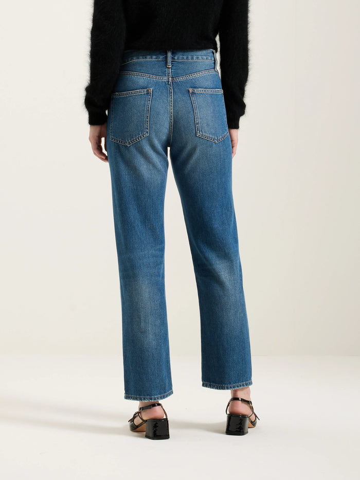Bellerose Jean Taille Mi-haute En Denim Bleu Délavé Pour Femmes