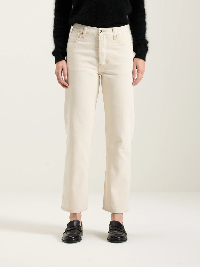 Bellerose Jean Taille Mi-haute En Denim écru Pour Femmes