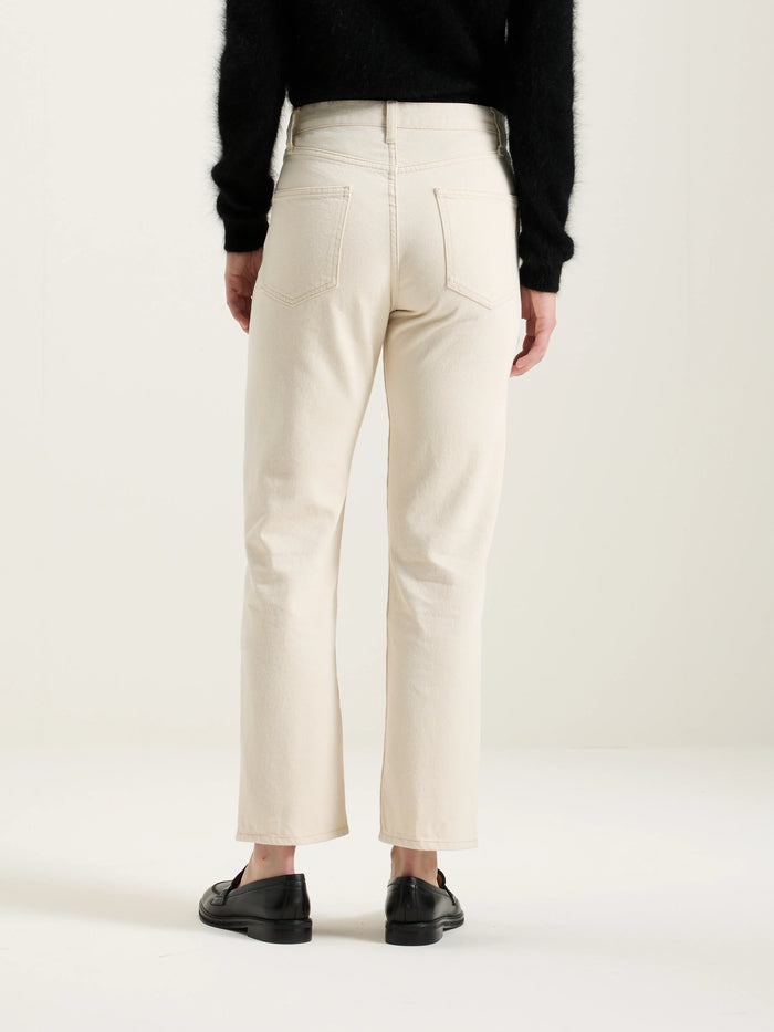 Bellerose Jean Taille Mi-haute En Denim écru Pour Femmes