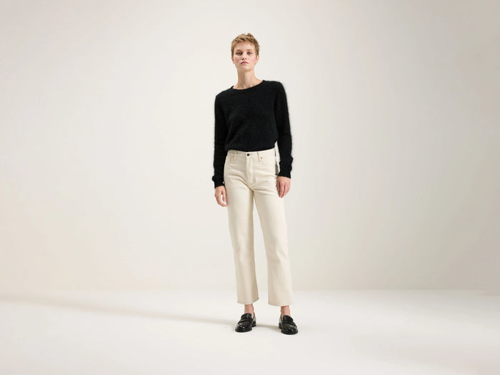 Bellerose Jean taille mi-haute en denim écru pour femmes