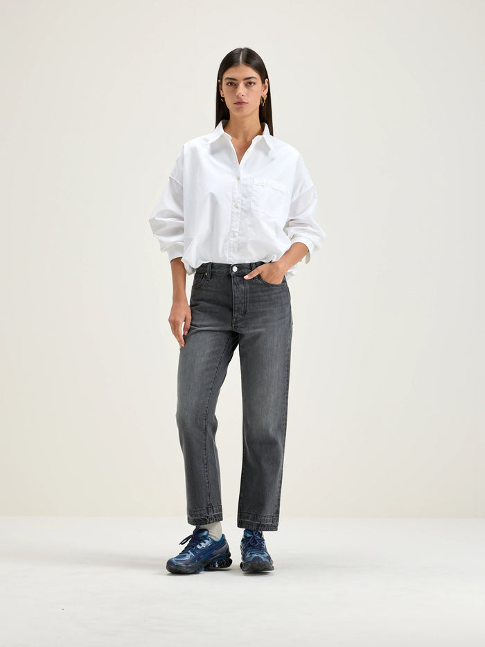 Bellerose Jean Taille Mi-haute En Denim Noir Délavé Pour Femmes