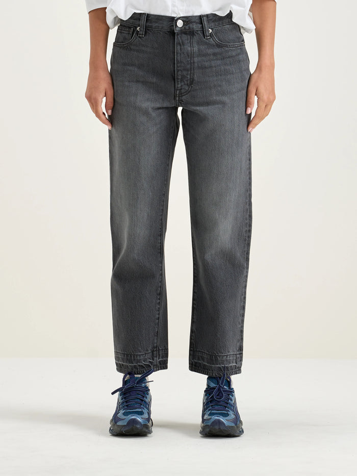 Bellerose Jean Taille Mi-haute En Denim Noir Délavé Pour Femmes