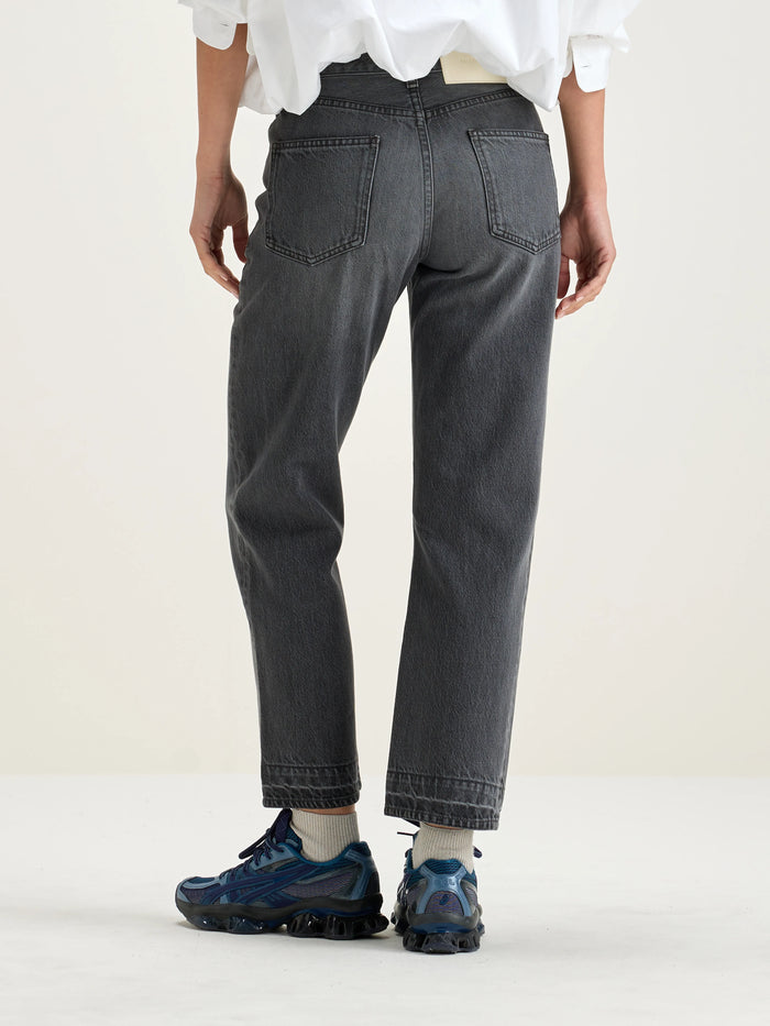 Bellerose Jean Taille Mi-haute En Denim Noir Délavé Pour Femmes