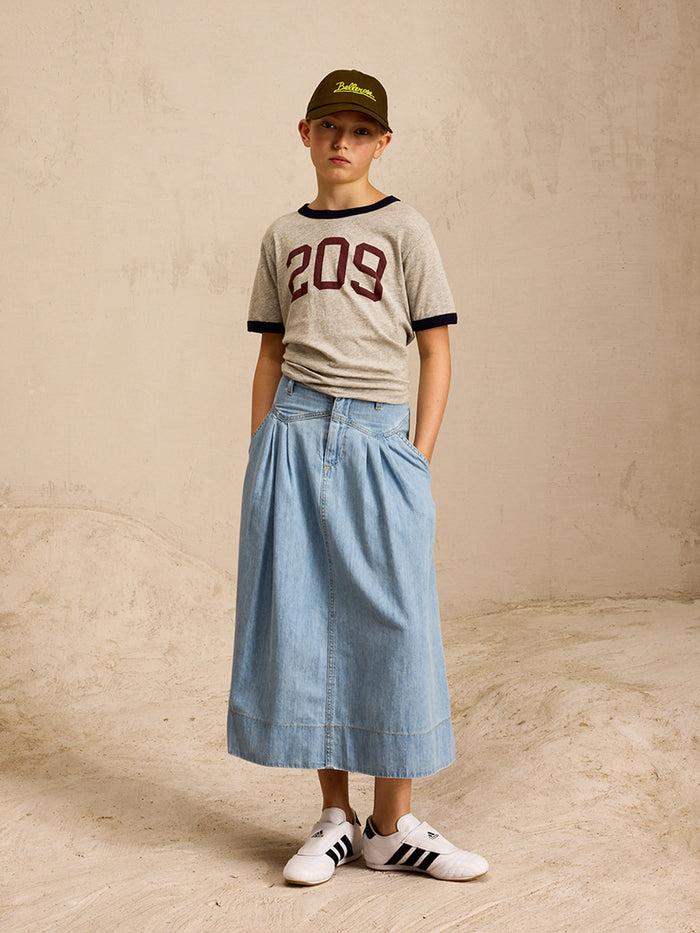 Bellerose Jupe Longue En Jean Taille Haute Pour Filles