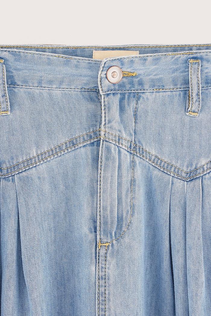 Bellerose Jupe Longue En Jean Taille Haute Pour Filles