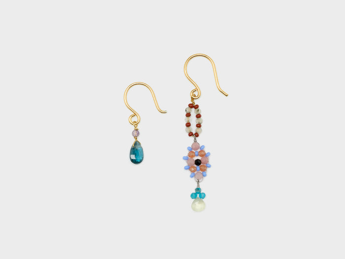 Le fourbi de capucine Le Fourbi de Capucine N°B3 Boucles d'oreilles asymétriques
