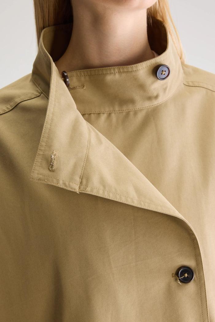 Bellerose Long Trench Marron Clair Oversize Pour Femmes