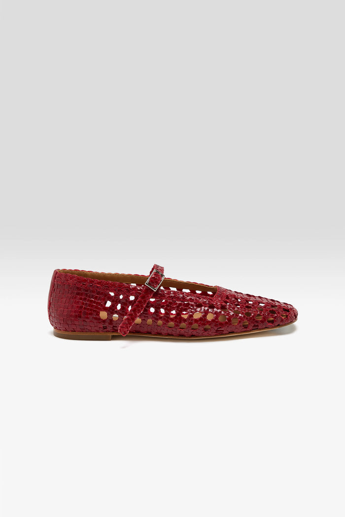 Miista Miista Ballerines Yeida Rouge Foncé