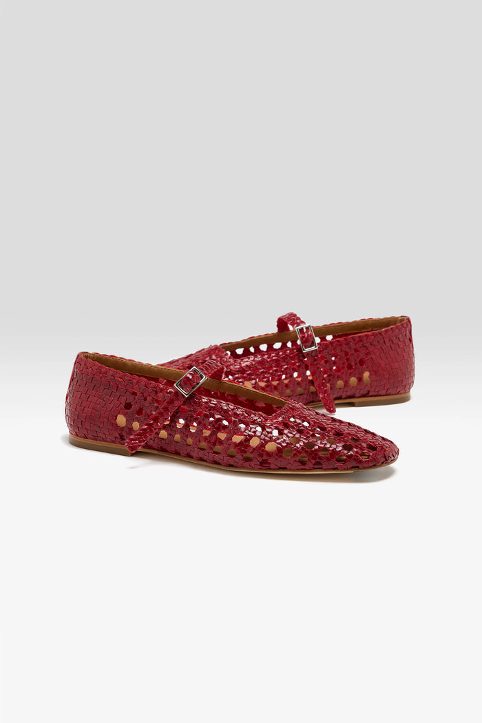 Miista Miista Ballerines Yeida Rouge Foncé