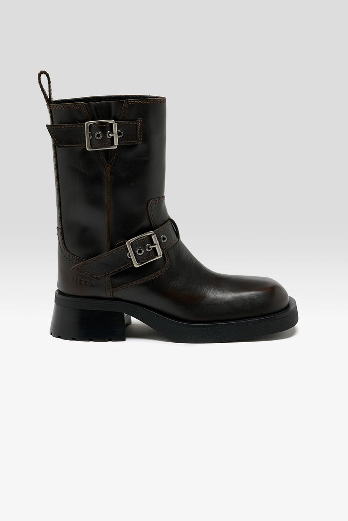 Miista Miista Bottines à Boucles Renate Marron