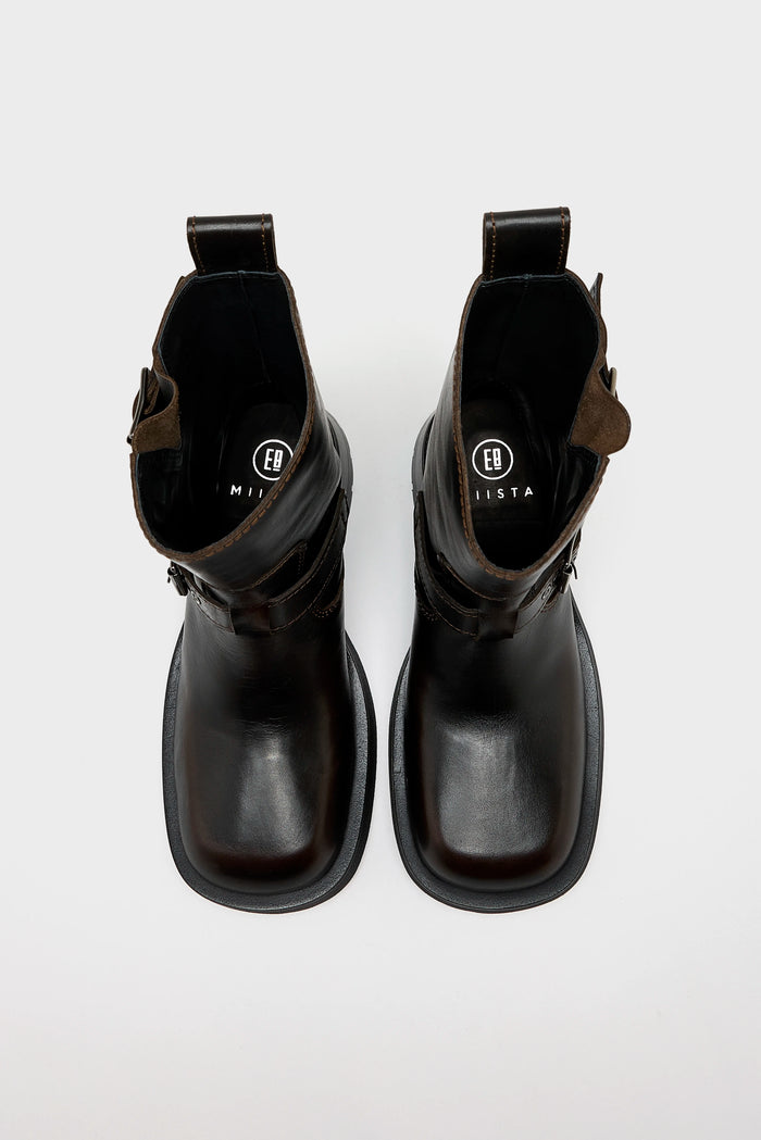 Miista Miista Bottines à Boucles Renate Marron