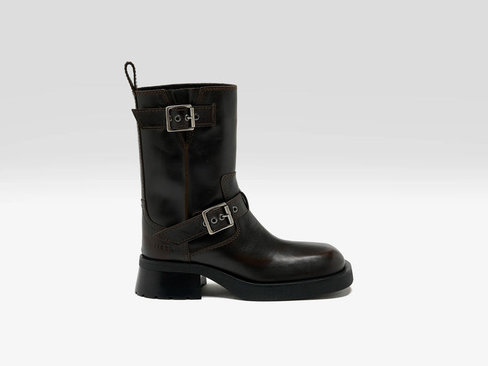 Miista Miista Bottines à boucles Renate Marron