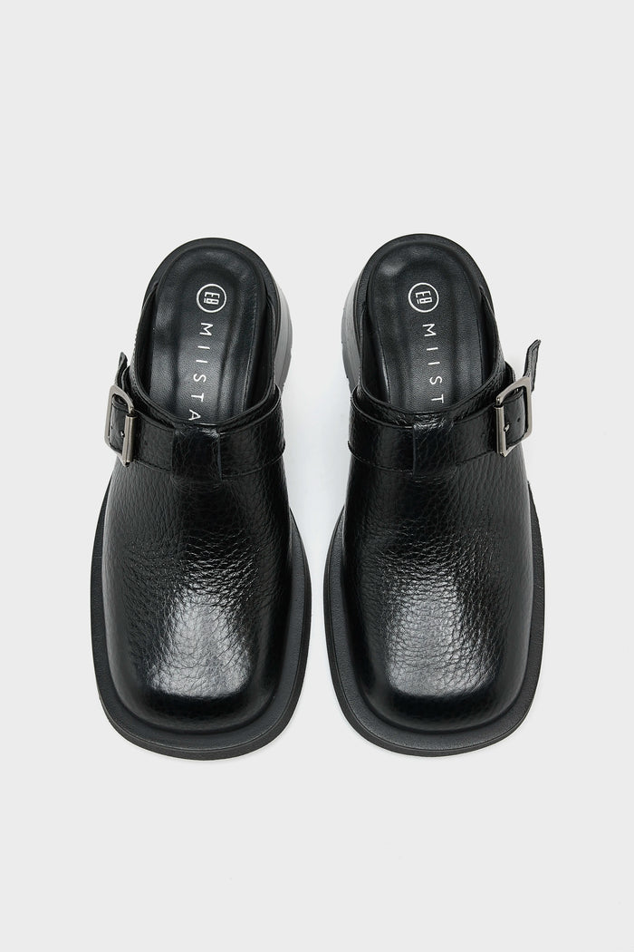 Miista Miista Mules à Boucles Aroa Noir