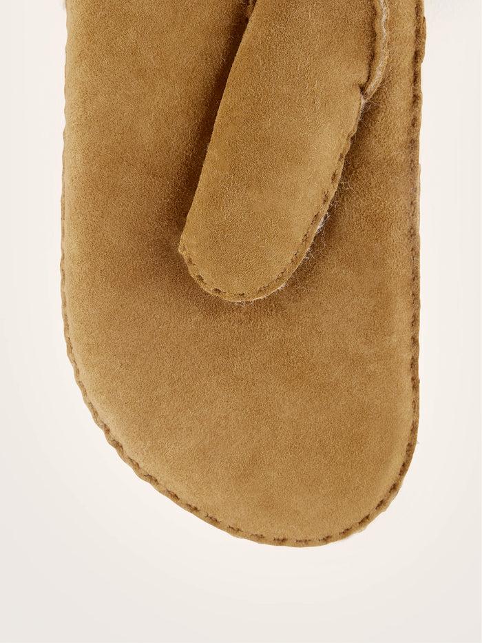 Bellerose Moufles En Peau De Mouton Cognac Pour Femmes