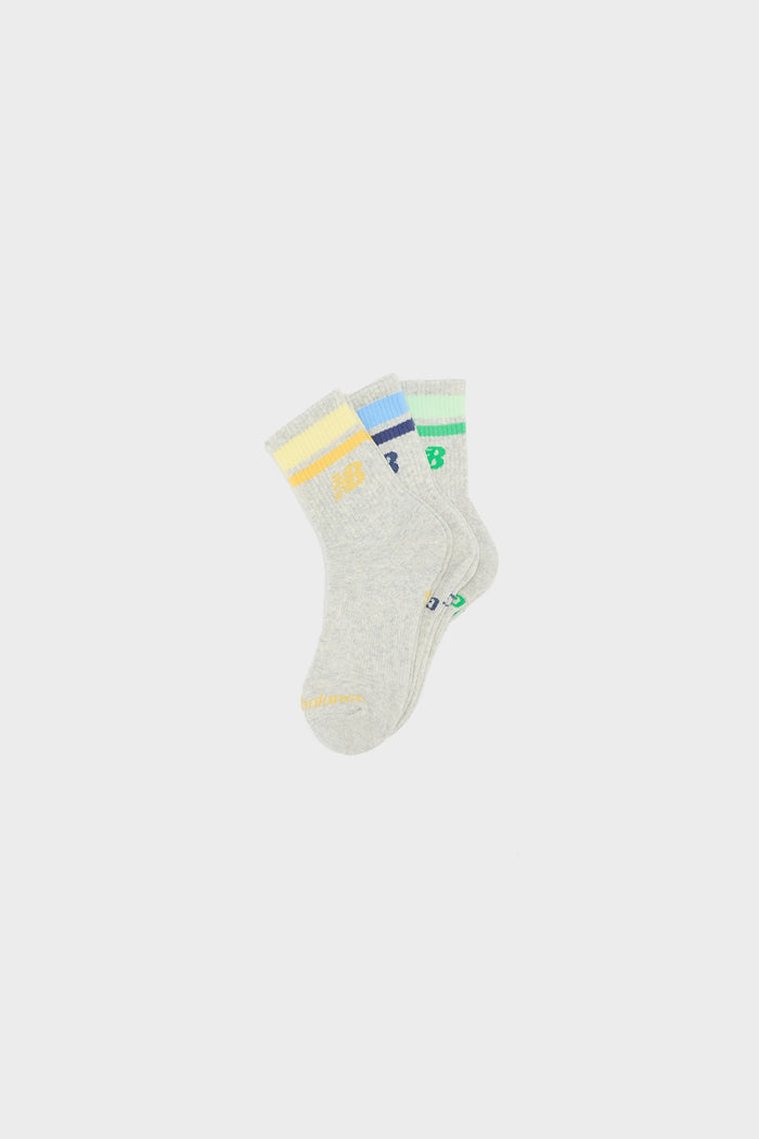New Balance New Balance Kids' Everyday Stripe Midcalf Socks