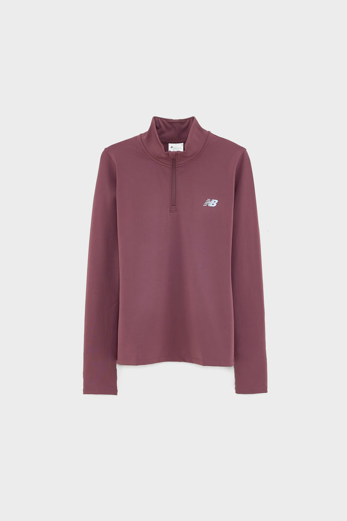 New Balance New Balance Script Quarter Zip Pour Femmes